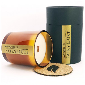 Lumanare Parfumata Fairy Dust MAXCANDLES Negru 220 g / 7.8 oz