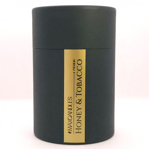 Lumanare Parfumata Tabac si Miere MAXCANDLES Negru 220 g / 7.8 oz