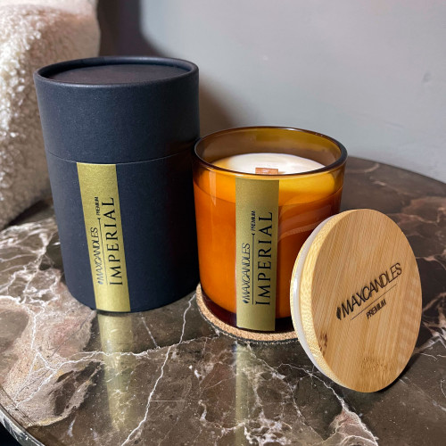 Lumanare Parfumata Imperial MAXCANDLES Negru 220 g / 7.8 oz