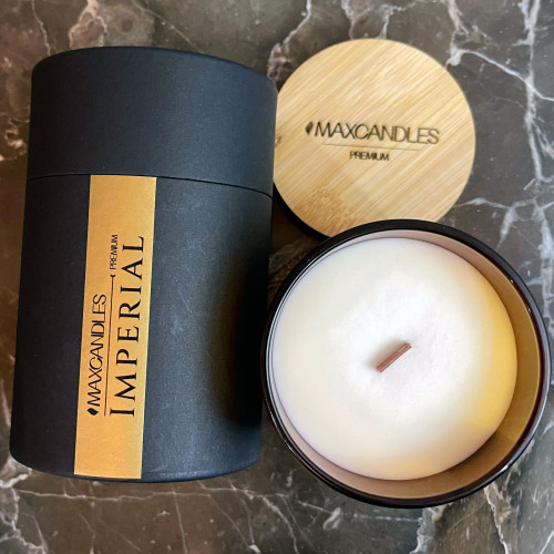 Lumanare Parfumata Imperial MAXCANDLES Negru 220 g / 7.8 oz
