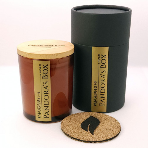 Lumanare Parfumata Pandora's Box MAXCANDLES Negru 150 g / 5.3 oz