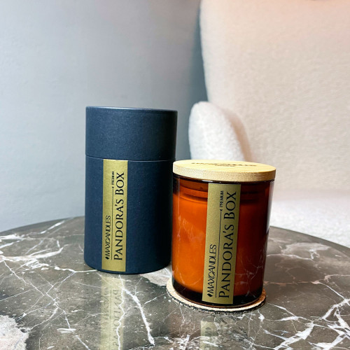 Lumanare Parfumata Pandora's Box MAXCANDLES Negru 150 g / 5.3 oz