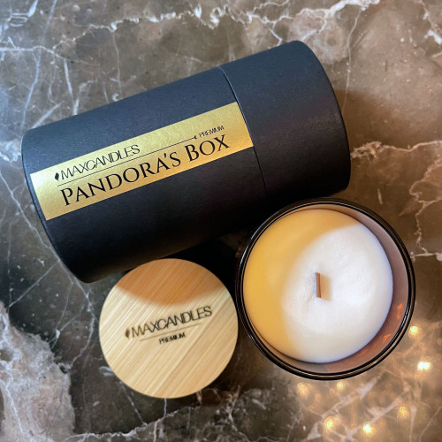 Lumanare Parfumata Pandora's Box MAXCANDLES Negru 150 g / 5.3 oz