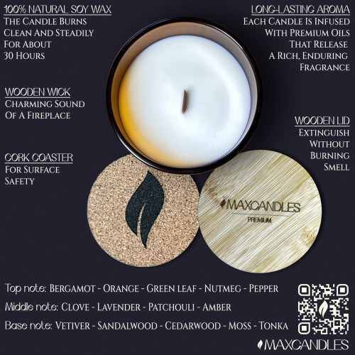 Lumanare Parfumata Pandora's Box MAXCANDLES Negru 150 g / 5.3 oz