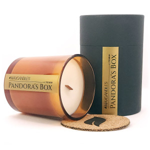 Lumanare Parfumata Pandora's Box  MAXCANDLES Negru 220 g / 7.8 oz
