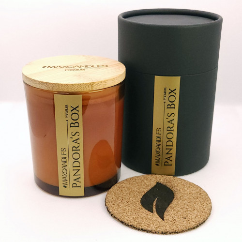 Lumanare Parfumata Pandora's Box  MAXCANDLES Negru 220 g / 7.8 oz