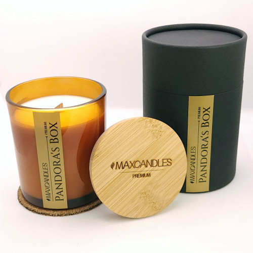 Lumanare Parfumata Pandora's Box  MAXCANDLES Negru 220 g / 7.8 oz