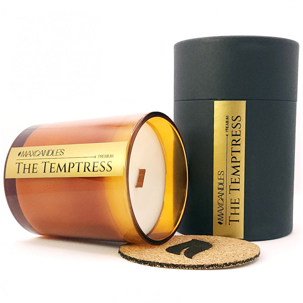 Lumanare Parfumata The Temptress MAXCANDLES Negru 220g / 7.8 oz