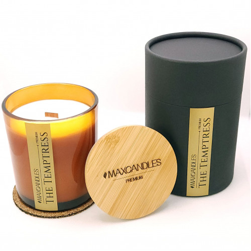 Lumanare Parfumata The Temptress MAXCANDLES Negru 220g / 7.8 oz