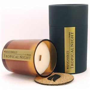 Lumanare Parfumata Noapte Tropicala MAXCANDLES Negru 150 g / 5.3 oz