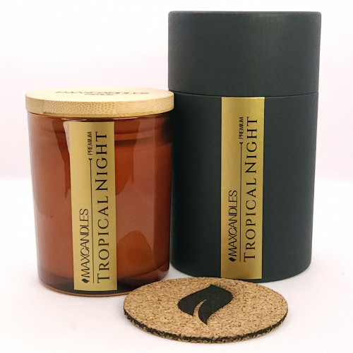 Lumanare Parfumata Noapte Tropicala MAXCANDLES Negru 150 g / 5.3 oz