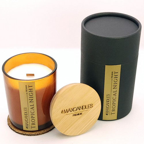 Lumanare Parfumata Noapte Tropicala MAXCANDLES Negru 150 g / 5.3 oz