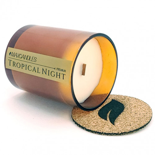 Lumanare Parfumata Noapte Tropicala MAXCANDLES Negru 150 g / 5.3 oz