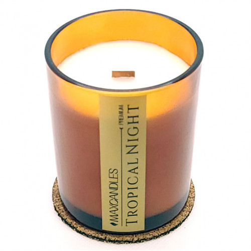 Lumanare Parfumata Noapte Tropicala MAXCANDLES Negru 150 g / 5.3 oz