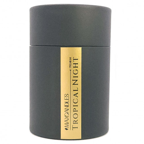 Lumanare Parfumata Noapte Tropicala MAXCANDLES Negru 220 g / 7.8 oz