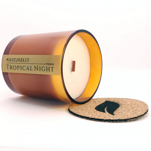 Lumanare Parfumata Noapte Tropicala MAXCANDLES Negru 220 g / 7.8 oz