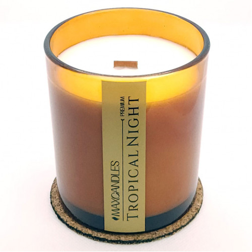 Lumanare Parfumata Noapte Tropicala MAXCANDLES Negru 220 g / 7.8 oz