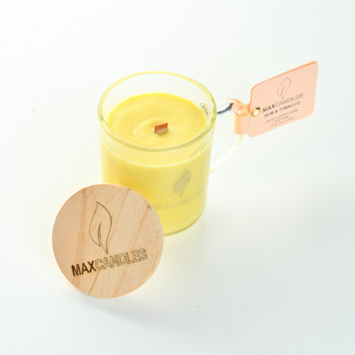 Lumanare Parfumata Tabac si Rom MAXCANDLES Acasă 170 g / 6 oz