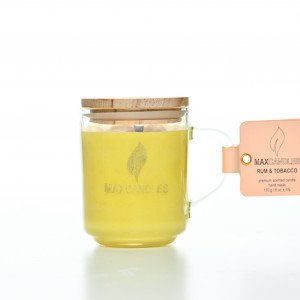 Lumanare Parfumata Tabac si Rom MAXCANDLES Acasă 170 g / 6 oz