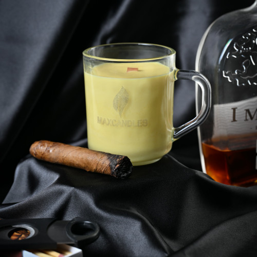 Lumanare Parfumata Tabac si Rom MAXCANDLES Acasă 170 g / 6 oz